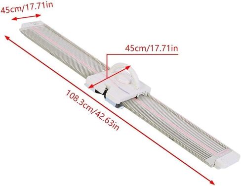 Hongzer Knitting Machine, 6.5mm Mid Gauge 150 Stitches Plastic Domestic Knitting Machine with Accessories, Weaving Loom for Adults Or Kids, Knitting Loom Kit for Sock, Hat, Pumpkin in Saudi Arabia