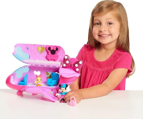 Disney Junior Minnie Mouse Bow-Liner Jet Toy Figures and Playset, Officially Licensed Kids Toys for Ages 3 Up by Just Play in Saudi Arabia