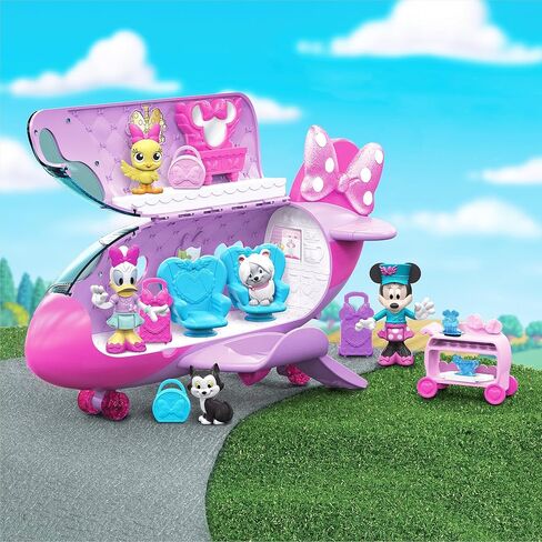 Disney Junior Minnie Mouse Bow-Liner Jet Toy Figures and Playset, Officially Licensed Kids Toys for Ages 3 Up by Just Play in Saudi Arabia