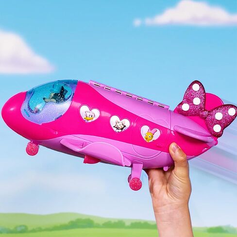 Disney Junior Minnie Mouse Bow-Liner Jet Toy Figures and Playset, Officially Licensed Kids Toys for Ages 3 Up by Just Play in Saudi Arabia