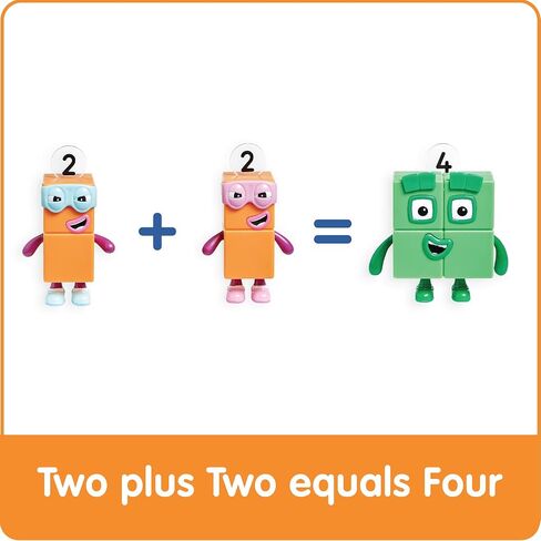 hand2mind Numberblocks Four and The Terrible Twos، مقتنيات شخصيات الألعاب، تماثيل كرتونية صغيرة للأطفال، شخصيات عمل صغيرة، مجموعات لعب شخصية، ألعاب خيالية in Saudi Arabia