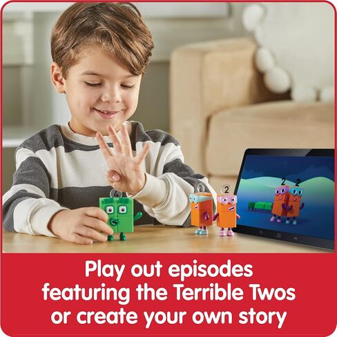 hand2mind Numberblocks Four and The Terrible Twos، مقتنيات شخصيات الألعاب، تماثيل كرتونية صغيرة للأطفال، شخصيات عمل صغيرة، مجموعات لعب شخصية، ألعاب خيالية in Saudi Arabia