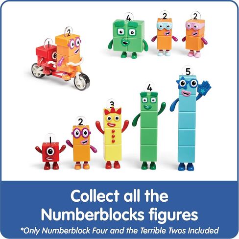 hand2mind Numberblocks Four and The Terrible Twos، مقتنيات شخصيات الألعاب، تماثيل كرتونية صغيرة للأطفال، شخصيات عمل صغيرة، مجموعات لعب شخصية، ألعاب خيالية in Saudi Arabia