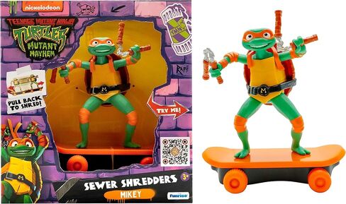 Teenage Mutant Ninja Turtles 5" Sewer Shredders, Michaelangelo, Movie Edition, Ages 3+ in Saudi Arabia