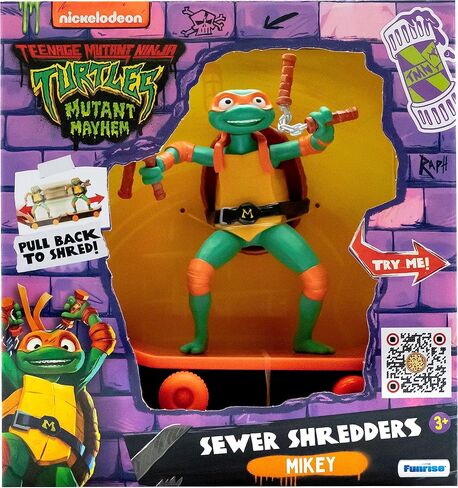 Teenage Mutant Ninja Turtles 5" Sewer Shredders, Michaelangelo, Movie Edition, Ages 3+ in Saudi Arabia