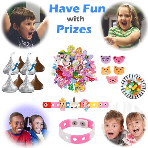 لعبة GcFoir Arcade Claw Machine Candy Crane للأطفال مع مجموعة جوائز - 50 لعبة صغيرة لإعادة ملء جوائز عيد الميلاد (أزرق) in Kuwait