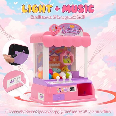 Claw Machine for Kids Large Claw Machine Claw Game Toy Dool Grabber Toy with Rich Accessories for Kids Toddlers Educational Gifts for Boys & Girls in Kuwait