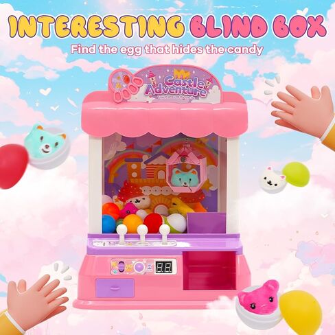 Claw Machine for Kids Large Claw Machine Claw Game Toy Dool Grabber Toy with Rich Accessories for Kids Toddlers Educational Gifts for Boys & Girls in Kuwait