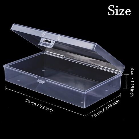 ZORRITA Small Plastic Storage Containers, 6 Pack, 3.5 x 2.3 x 1.3 Inch in Kuwait