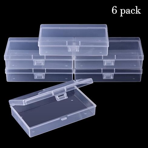 ZORRITA Small Plastic Storage Containers, 6 Pack, 3.5 x 2.3 x 1.3 Inch in Kuwait