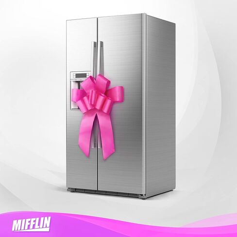 MIFFLIN-USA Big Car Bow (Glossy Pink, 30 inch) Butterfly Shape Gift Bow, Giant Bow for Car, Birthday Bow, Huge Car Bow, Car Bows, Big Pink Bow, Bow for Gifts, Christmas Bow for Cars in Saudi Arabia