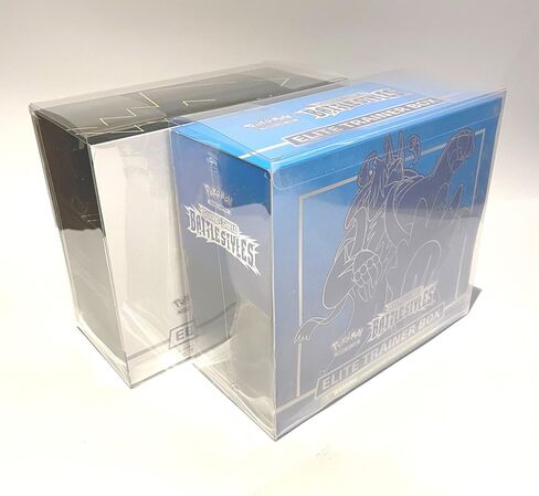 حافظة واقية لصندوق تعزيز البوكيمون (5 عبوات) - صندوق عرض بلاستيكي شفاف لصندوق التعزيز، حل تخزين مريح وقابل للتكديس لهواة جمع الهدايا، واقي بطاقات البوكيمون in Kuwait