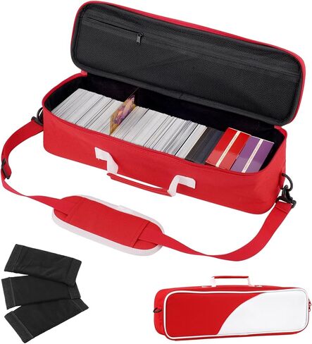Arkeiliy Card Game Carrying Case for Cards Against Humanity, MTG Card Storage Bag Holding 1200+ Cards Fit for Trading Card Deck Box, Sports and Baseball Cards in Kuwait
