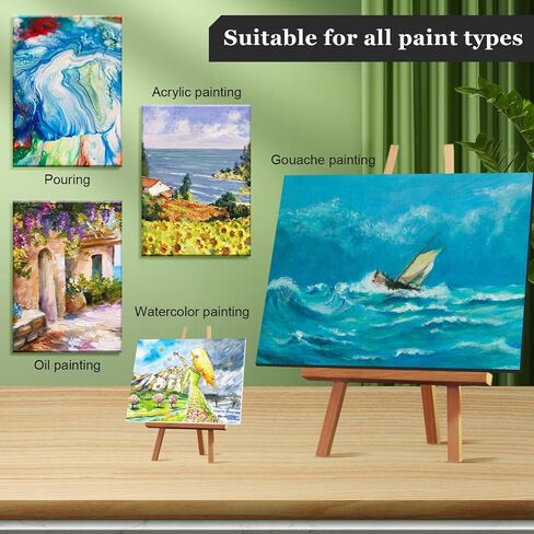 Ctosree 4 Pack Large Stretched Canvases for Painting Black 24 x 36 Inches Primed 100% Cotton Blank Canvas Boards for Acrylic Pouring Oil Watercolor Paints in Saudi Arabia