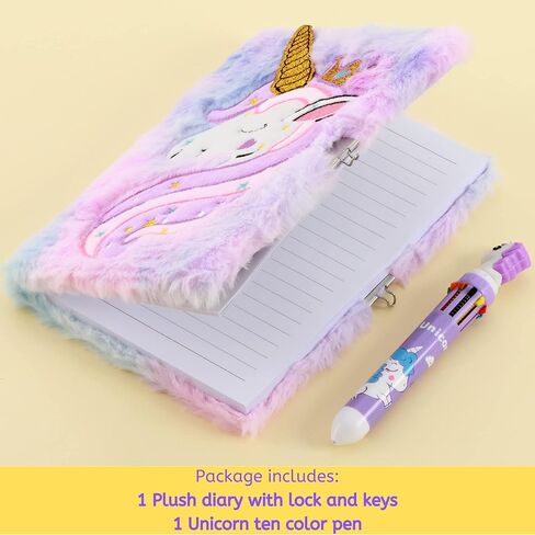 دفتر يوميات العائلة للفتيات من HH مع مجموعة أقلام متطابقة متعددة الألوان (Unicorn P) in Kuwait