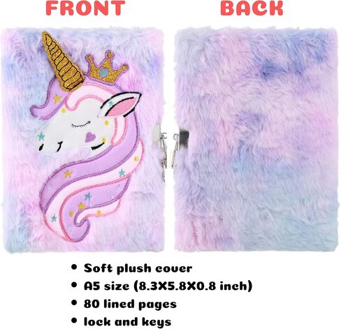 دفتر يوميات العائلة للفتيات من HH مع مجموعة أقلام متطابقة متعددة الألوان (Unicorn P) in Kuwait