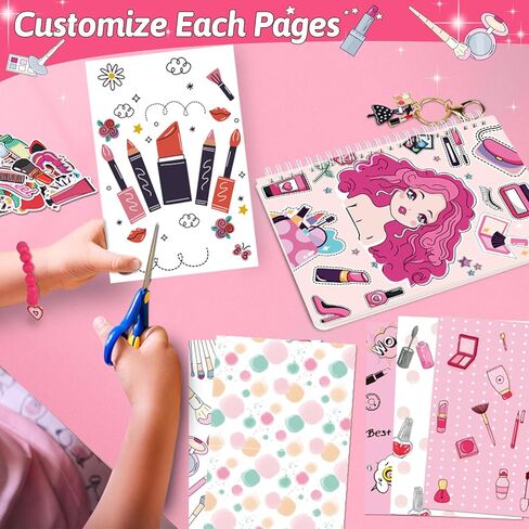 مجموعة مجلة Learn2M DIY للفتيات من سن 6 إلى 12 عامًا، مجموعة قرطاسية الأميرة، أفكار هدايا عيد الميلاد والكريسماس، الفنون والحرف اليدوية للأطفال، مجموعة لوازم سجل القصاصات والمذكرات in Kuwait