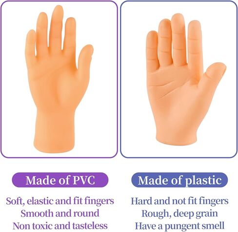 18 قطعة من أيدي الأصابع الصغيرة، دمى الأصابع الصغيرة، ألعاب أصابع صغيرة واقعية ومضحكة لعرض الدمى وأداء الكمامة ومفضلات الحفلات in Kuwait