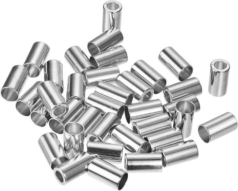 CASA -J 36pcs قفل نهاية الحبل المعدني، سدادة حبل سحب معدنية عمود حبل قفل نهاية سدادة لملابس الحبل حقيبة الظهر حقيبة الخياطة، فضي in Kuwait