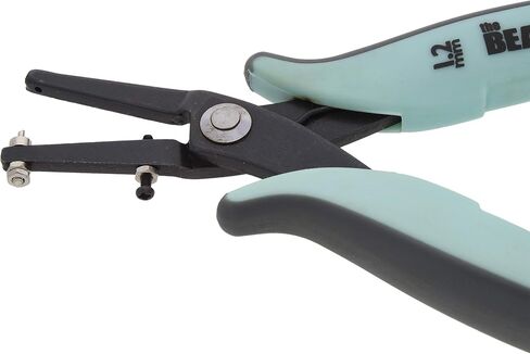The Beadsmith 1.25mm Metal Hole Punch Pliers, with Gauge Guard to create clean holes, free of indents, ideal for 1.3mm rivets, cold connection, 22 gauge Sheet Metal or thinner, NOT INTENDED FOR THICKER METAL in Saudi Arabia