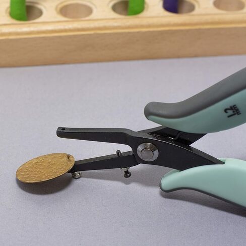 The Beadsmith 1.25mm Metal Hole Punch Pliers, with Gauge Guard to create clean holes, free of indents, ideal for 1.3mm rivets, cold connection, 22 gauge Sheet Metal or thinner, NOT INTENDED FOR THICKER METAL in Saudi Arabia