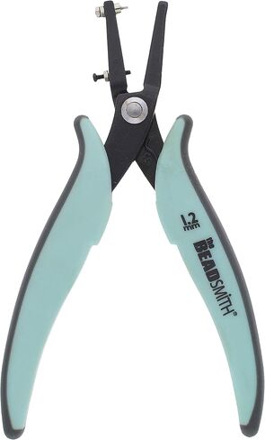 The Beadsmith 1.25mm Metal Hole Punch Pliers, with Gauge Guard to create clean holes, free of indents, ideal for 1.3mm rivets, cold connection, 22 gauge Sheet Metal or thinner, NOT INTENDED FOR THICKER METAL in Saudi Arabia