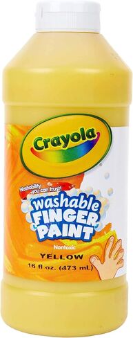 Crayola Washable Finger Paint - Black (16 Oz), Toddler Paint for Arts & Crafts, Kids Classroom Supplies, Nontoxic & Easy To Clean in Saudi Arabia