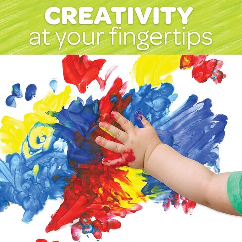 Crayola Washable Finger Paint - Black (16 Oz), Toddler Paint for Arts & Crafts, Kids Classroom Supplies, Nontoxic & Easy To Clean in Saudi Arabia