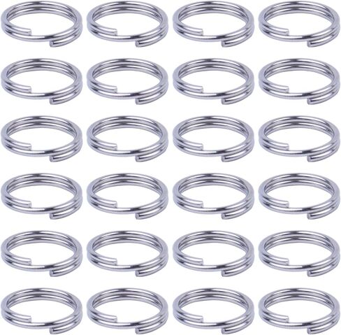 BronaGrand 200pcs 10 mm Split Rings Alloy Double Loop Jump Rings Keychain Ring Connectors for DIY Arts Crafts Organization Home Car Office Keys Attachment, Black in Kuwait