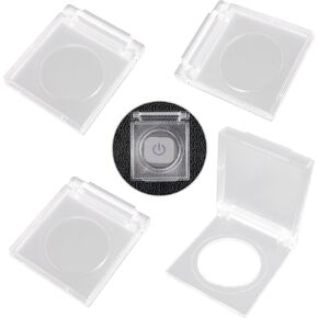 Framendino, 4 Pack 22mm Diamond Painting Accessories Light Pad Switch Cover Clear Plastic