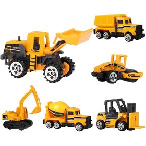 Hapavis Construction Vehicle Toy Set excavators, Dump Trucks, bulldozers, Diecast Engineering Car for Kids Boys in Kuwait