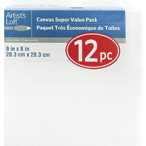 12 Pack 8"; x 8"; Super Value Canvas by Artist's Loft™ Necessities™ in Saudi Arabia