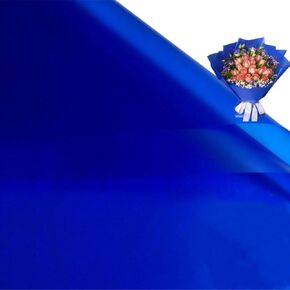 20 Pcs Double Sided Color Flower Wrapping Paper,Waterproof Valentine's Day Bouquet Wrapping Paper 23x23Inch Used for DIY Crafts, Gift Packaging, Flower Shop Bouquet Packaging (light blue) in Kuwait