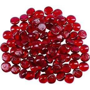 Galashield Black Flat Glass Marbles for Vases Black Stone Glass Gems Beads Pebbles Vase Filler (1 LB, Approx. 100 PCS) in Kuwait