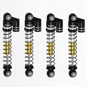 TREAL FCX24 Shocks 43mm Threaded Tele Double Barrel Shocks (4) for FMS 1/24 FCX24 Power Wagon(Red) in Saudi Arabia