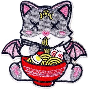 Iron On Patches, Man in Red Hoddies Sew On Patch, Horror Punk Rock Applique Embroidered Patch for Jackets, Clothes, Hats, Backbags & Jeans.