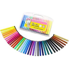 مجموعة اقلام ماركر قابلة للغسل، هدية للاطفال، مجموعة اقلام تحديد 36 لون، للاعمار من 2-4، 4-8 سنوات in Kuwait