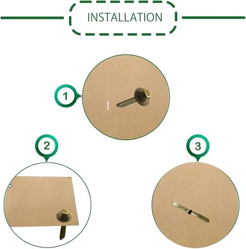 200 قطعة من أدوات تثبيت الورق مقاس 8 × 15 مم مصنوعة من ورق مستدير مطلي بالمعدن، أدوات تثبيت صغيرة مطلية بالنحاس، أدوات تزيين القصاصات الفنية والمشروعات المدرسية (رأس مستدير برونزي) in Kuwait