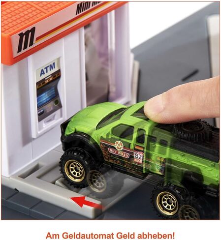 Matchbox Cars Playset, Action Drivers Fuel Station & 1:64 Scale Toy Truck, Moveable Gas Hoses & Car-Activated Features in Saudi Arabia