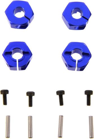 Atomik RC Alloy 12mm Wheel Hex, Blue fits The 1/10 Slash 4X4 and Other Models - Replaces Part 1654 in Saudi Arabia