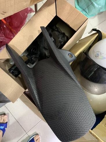 ST Color Carbon001-Water Transfer Printing / Hydrographics / Hydro Dipping Film-Carbon Fiber(Full Printing)-50cm Widthx400cm Length, Silver, Black in Saudi Arabia