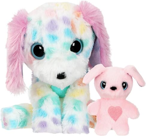 ليتل لايف بيتس | دمية حيوانات أليفة غامضة للأم والطفل من سكراف ايه لوفز - اغسل وعريس وانقاذ جرو حيوانات اليفة مخملية بالوان قوس قزح باستيل او مهر او قطة مع طفلها. in Kuwait