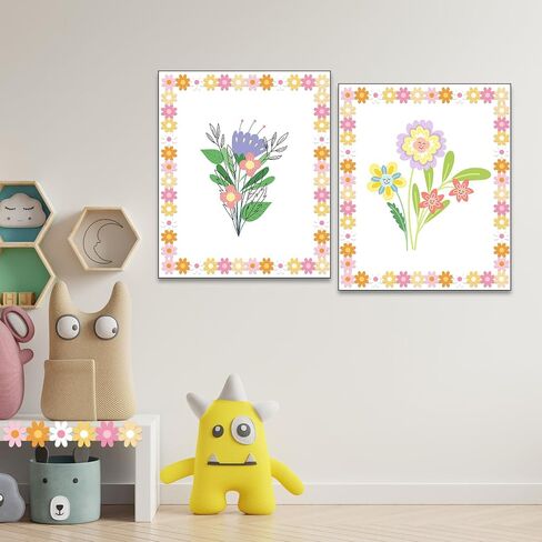 69Ft Boho Daisy Flower Paper Bulletin Board Borders Retro Groovy Classroom Decoration Hippie Border Trim Strips Back to School Classroom Decor for Nursery School Classroom Retro Groovy Party in Saudi Arabia