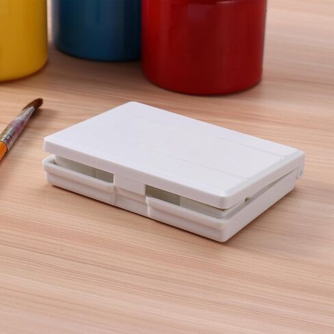 لوحة بلاستيكية - لوحة ألوان مائية صينية طلاء قابلة للطي لوحة طلاء بلاستيكية مع 24 حجرة، لوحة خلط الألوان/صواني الطلاء للأطفال in Kuwait