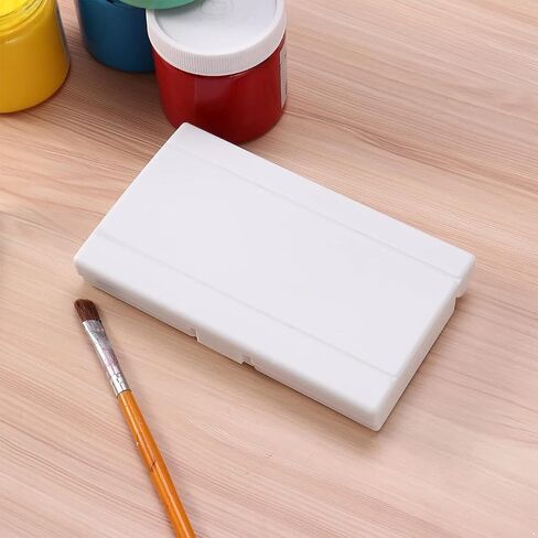 لوحة بلاستيكية - لوحة ألوان مائية صينية طلاء قابلة للطي لوحة طلاء بلاستيكية مع 24 حجرة، لوحة خلط الألوان/صواني الطلاء للأطفال in Kuwait