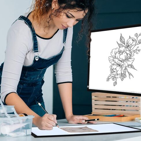 Tenceur 2 Sets A3 LED Copy Pad USB Powered Light Board Brightness Light Tracing Box Thin Adjustable Light Drawing Board for Diamond Painting Weeding Vinyl Sketching Animation Stenciling in Saudi Arabia