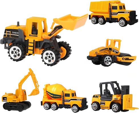 مجموعة ألعاب مركبات البناء هابافيس، الحفارات، شاحنات التفريغ، الجرافات، سيارة هندسية مصبوبة للأطفال الأولاد in Kuwait