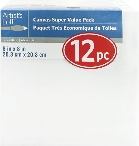 12 Pack 8"; x 8"; Super Value Canvas by Artist's Loft™ Necessities™ in Saudi Arabia