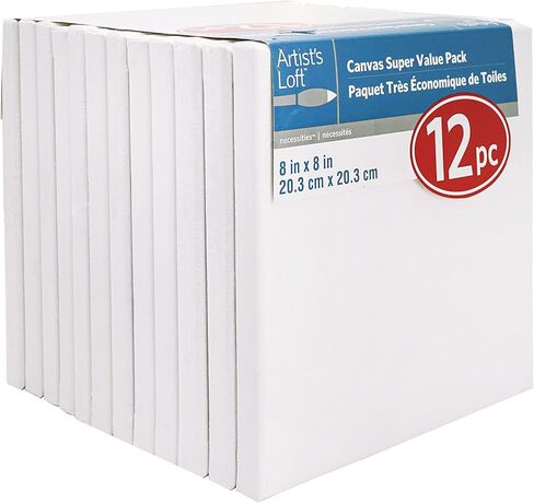 12 Pack 8"; x 8"; Super Value Canvas by Artist's Loft™ Necessities™ in Saudi Arabia