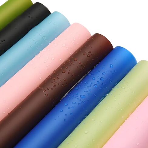 20 Pcs Double Sided Color Flower Wrapping Paper,Waterproof Valentine's Day Bouquet Wrapping Paper 23x23Inch Used for DIY Crafts, Gift Packaging, Flower Shop Bouquet Packaging (light blue) in Kuwait